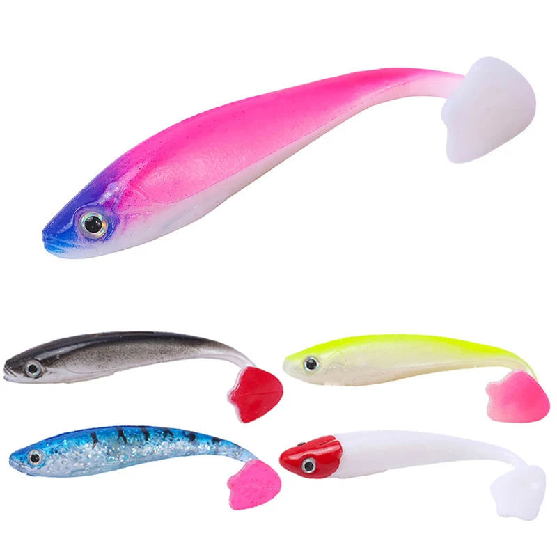 Señuelo Falso 9.5cm Cola en T Simulación Cebo para Pesca Marítima Atractivo y Eficaz Captura Peces Grandes Fácilmente — foto 6