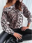 White leopard print