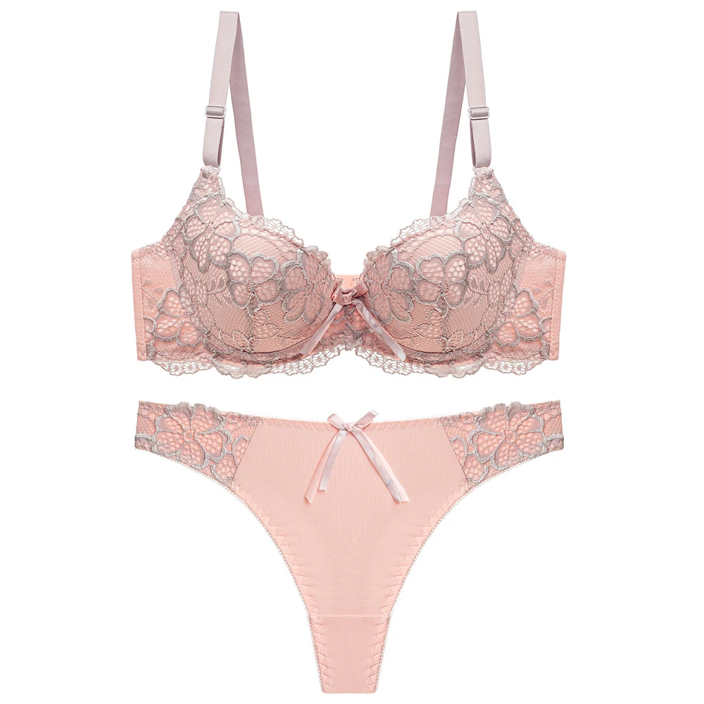 Title 6, Underwear Push Up Lace Bra Adjustable Bra Set E...