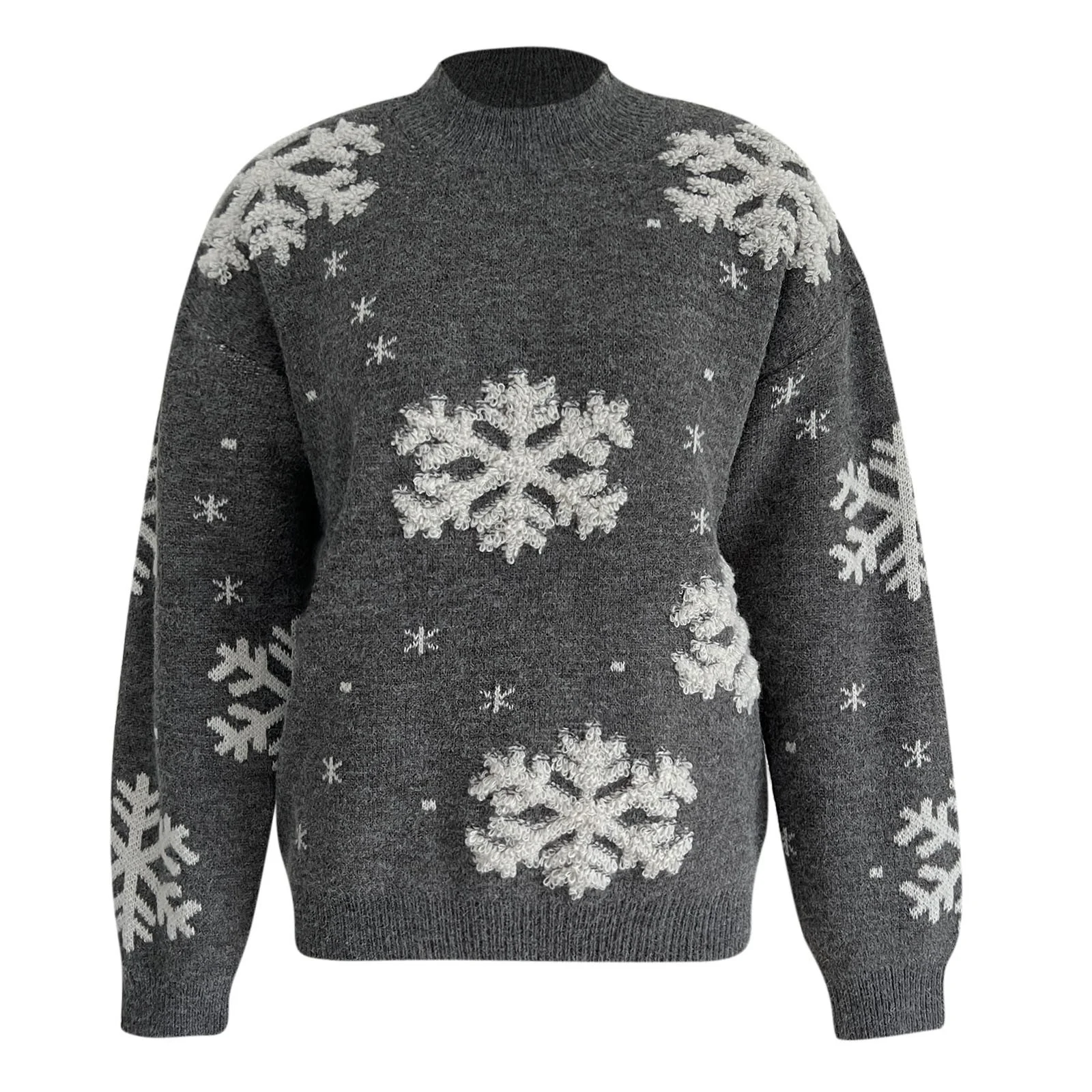 Title 7, Dames T-shirt met lange mouwen en kerstprint va...