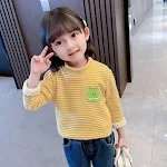 Maglia inferiore in pile Plus per ragazze Abbigliamento per bambini Calda e comoda da indossare sotto altri capi nei giorni freddi. — foto 7