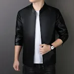 PU Leather Coat Men's Leather Jacket Stylish and Durable Men's Coat Perfect for everyday wear and special occasions. A c — photo 7