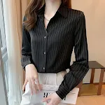 Striped Bright Buckle Black