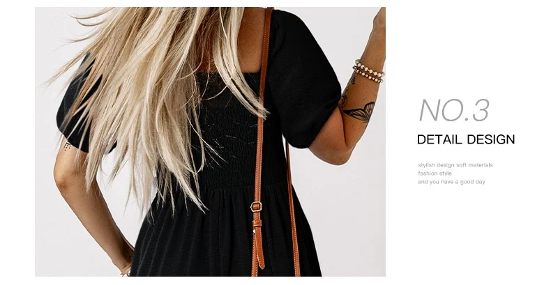 Title 5, Womens Square Collar Short Sleeve Jumpsuit
