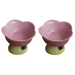 Ceramic protection cervical vertebra anti-overturning flower bowl for cats and dogs. Promotes healthy posture and comfor — photo 10