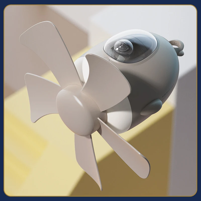 Title 5, New USB Small Airplane Fan Ceiling Fan Night Li...