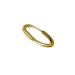 Anel de letras simples em inglês para moda feminina. Um acessório elegante e minimalista, perfeito para adicionar um toque pessoal e moderno ao seu look. — foto 17