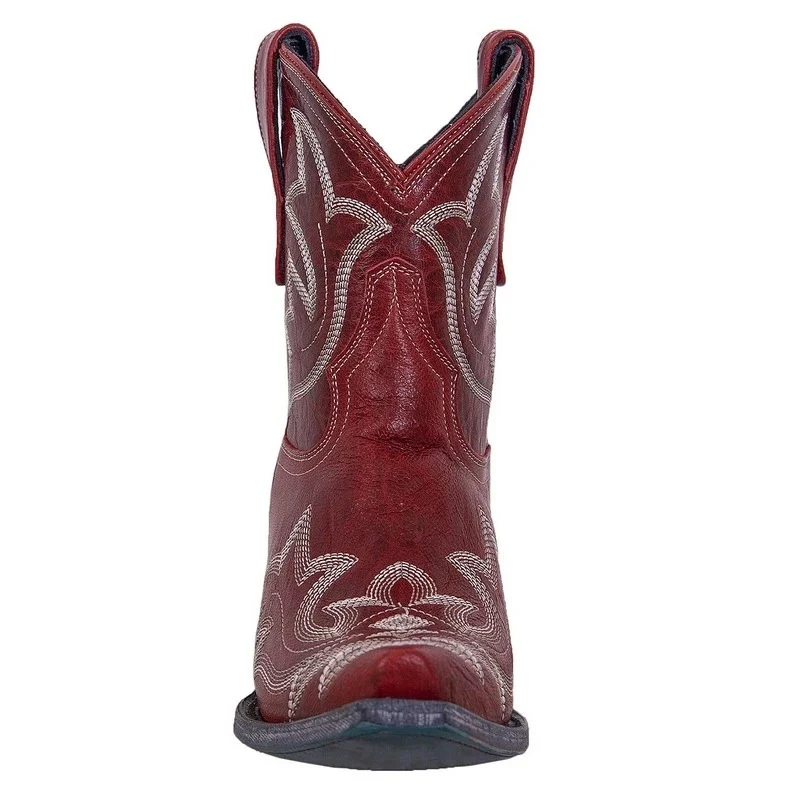 Women's thick heel boots with embroidery, Martin style, providing both fashion and comfort, suitable for everyday wear a — photo 6