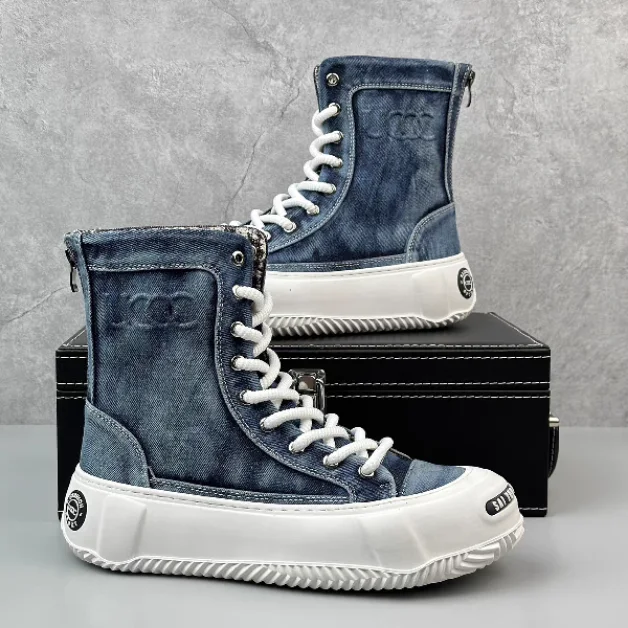 Title 6, Mens High-Top Canvas Boots