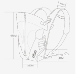 Marsupio Baby Baby Strap per trasportare il tuo bambino in modo sicuro e confortevole. Design ergonomico e facile da usare per i genitori. — foto 3