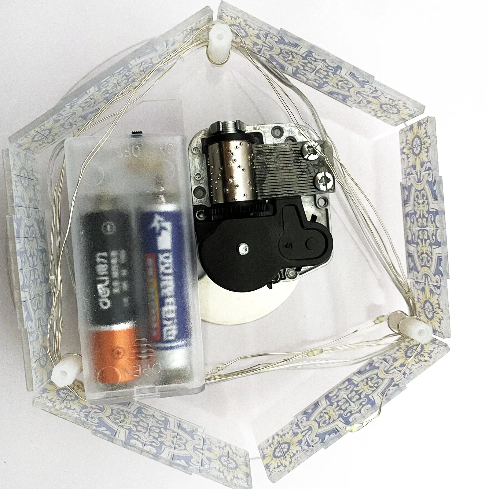 Title 12, Handmade Point Diamond Music Box DIY Diamond Pa...