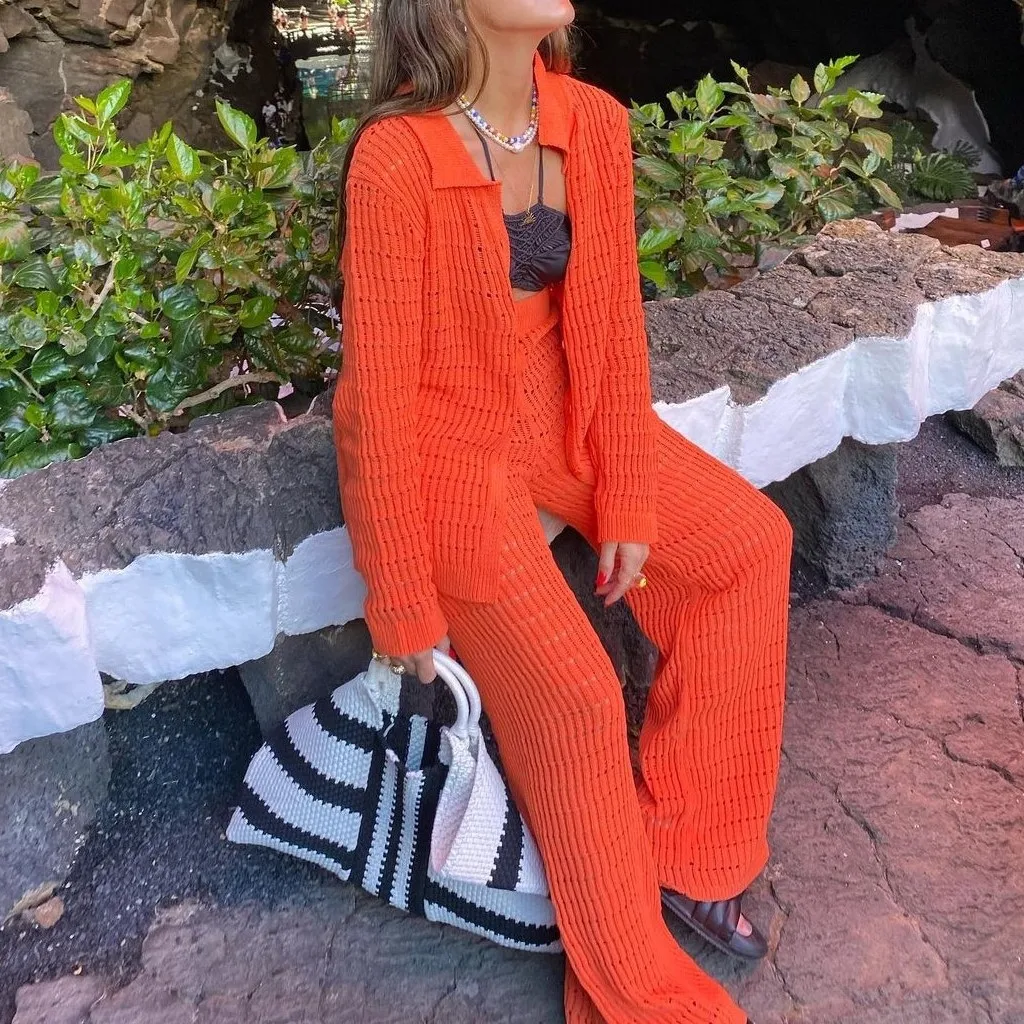 Title 9, Womens Solid Color Knit Shirt Straight Leg Pan...