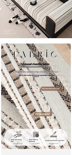 Title 6, Light luxury high-grade Chenille sofa cushion, ...