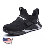 Sapatos de segurança femininos leves com biqueira de aço, anti-esmagamento e anti-perfuração para trabalho seguro. — foto 2