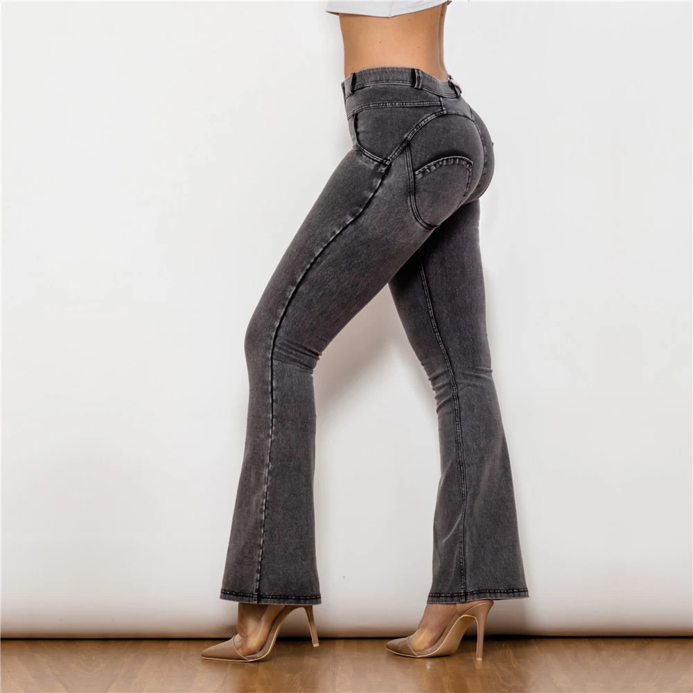 Title 10, Womens Stretch High Waist Straight Peach Jeans...