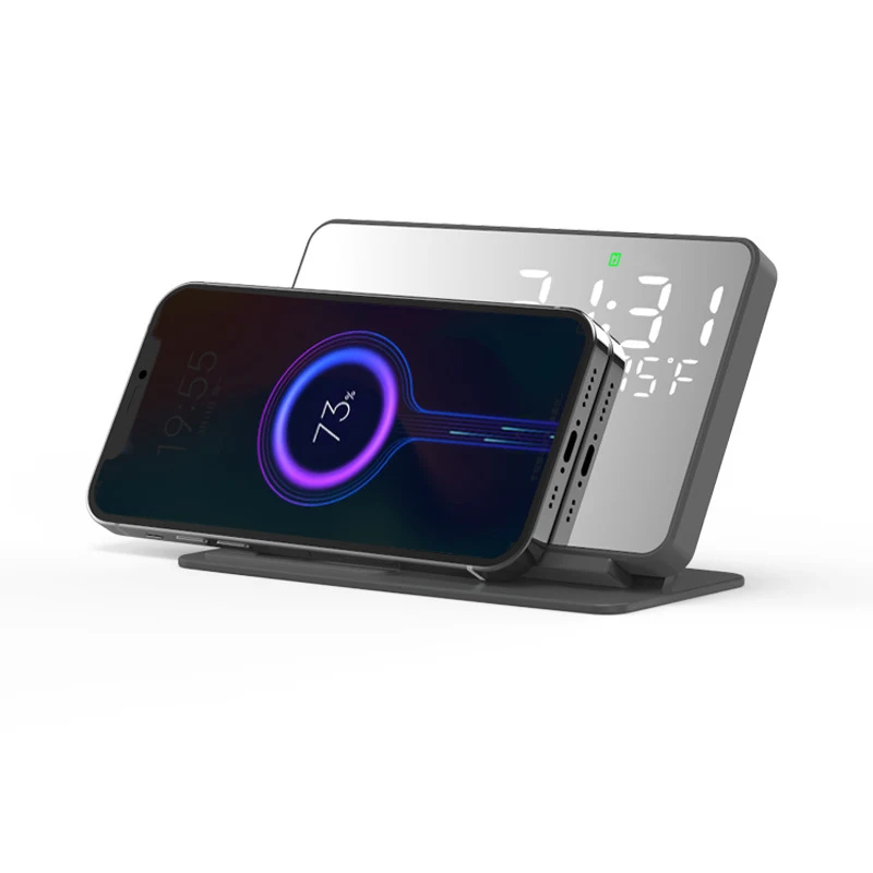 Title 9, Two-in-One Wireless Rechargeable Alarm Clock 15...