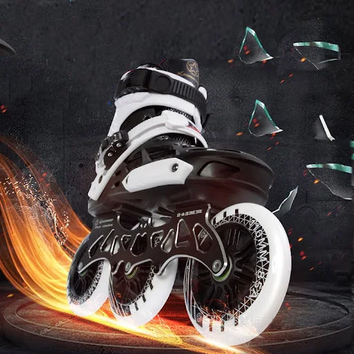 Title 6, Adult Professional Racing Three Wheel Skates. E...