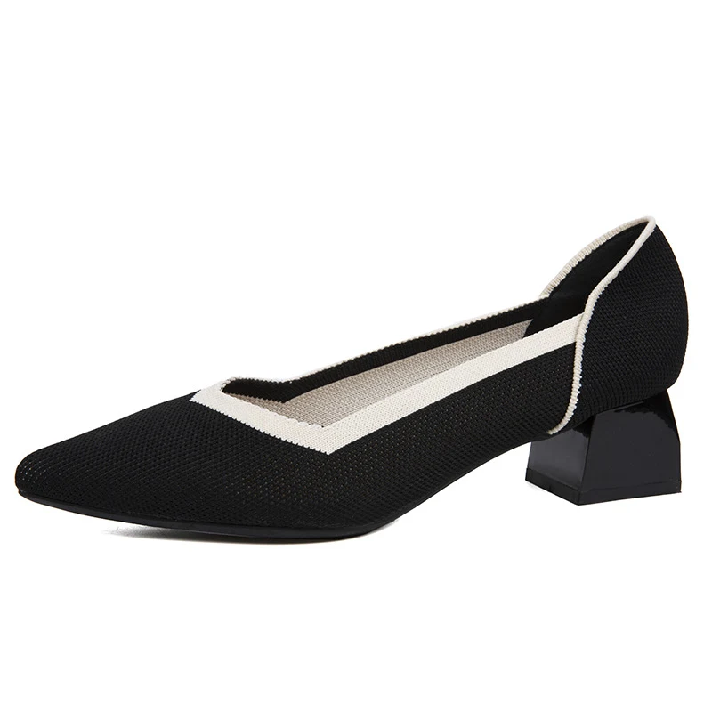Sapatos femininos de tecido voador japonês e coreano simples, perfeitos para o dia a dia. Conforto e estilo em um só produto. — foto 1