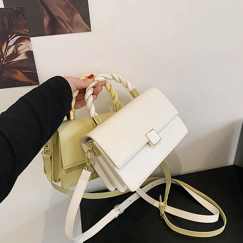 Bolsa Mensageiro Quadrada Shang Portátil de um ombro só. Leve seus pertences com praticidade e elegância. Ideal para o dia a dia. — foto 3