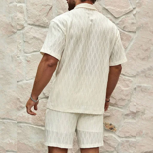 Title 5, Conjunto de Tracksuit Masculino de Verão Solido...