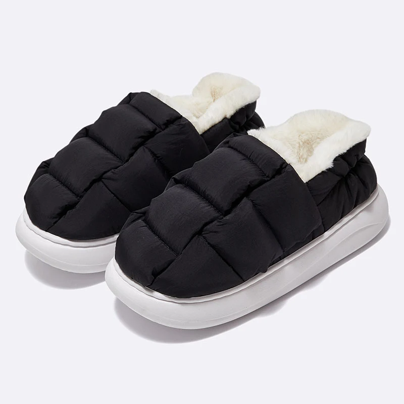 Twist Top Down Cloth Bag Root Plus stoffen tas en fluwelen pantoffels. Comfort en stijl voor je spullen en voeten. — foto 7