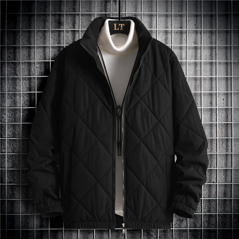 Casaco casual masculino de algodão com gola alta, perfeito para um visual moderno e confortável. Ideal para uso diário e diversas ocasiões. — foto 10