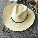 Chapéu de ganga com aba grande e proteção solar dobrável. Perfeito para praia, viagens e atividades ao ar livre. Proteção UV. — foto 4