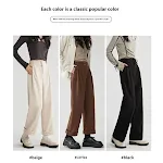 Autumn and Winter Thick Suit Woolen High Waist Slimming Drooping Straight Loose Casual Pants for comfortable style and f — photo 12