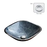 Lavabo de mesa de vidrio templado Pure Color Arte Sencillo para baño Diseño Inter-plataforma, Elegancia y funcionalidad para tu espacio. — foto 10
