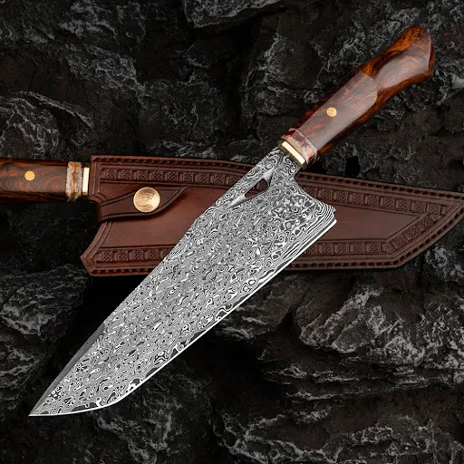 Title 3, Damascus Steel Professional Kitchen Chefs Knif...