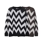 Retro Diamond Plaid Contrast Color Wave Striped Sweater. Comfortable and stylish, this vintage-inspired sweater offers a — photo 12