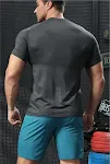 Sport T-shirt Heren Stretch Sneldrogend Hardloop Pak Workout Kleding Top Ideaal voor Hardlopen & Trainen, Comfort & Prestaties. — foto 7