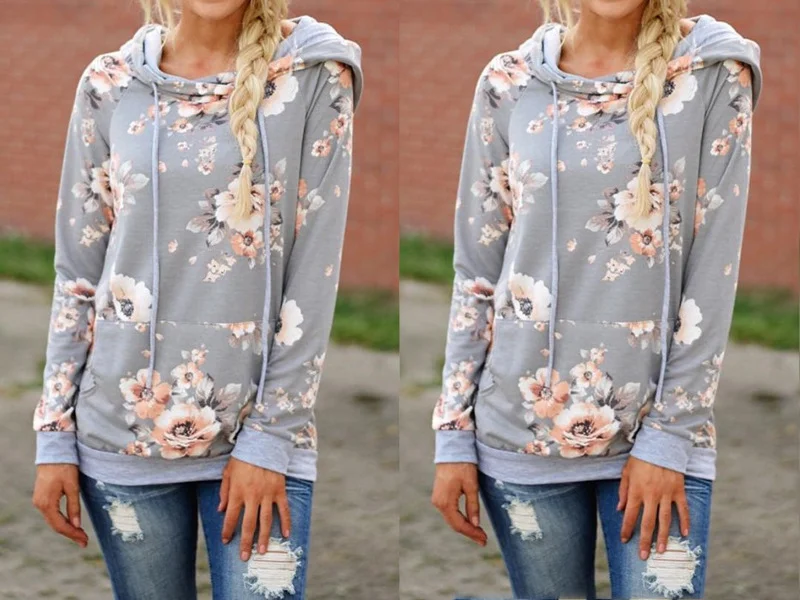 Title 6, Slank hoodiejack met capuchon en print