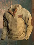 Heren Henley Shirt met digitale print, comfortabel en stijlvol. Zacht materiaal, veelzijdig design voor een casual en modieuze uitstraling. Perfect voor dagelijks gebruik. — foto 8