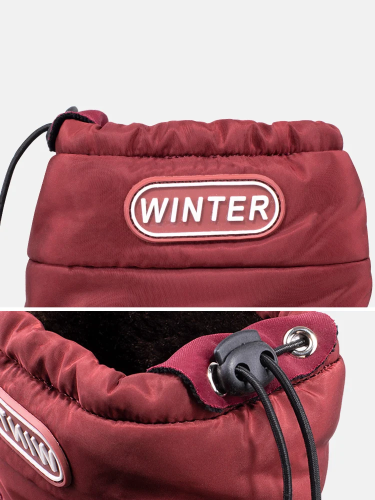 Botas de neve quentes e aveludadas para um inverno aconchegante. Mantenha seus pés quentinhos e confortáveis na neve. — foto 3