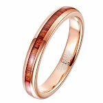 Anel feminino de tungstênio com MOQ 10, banhado a ouro rosa e vermelho. Durável e elegante, ideal para uso diário ou presente especial. — foto 5