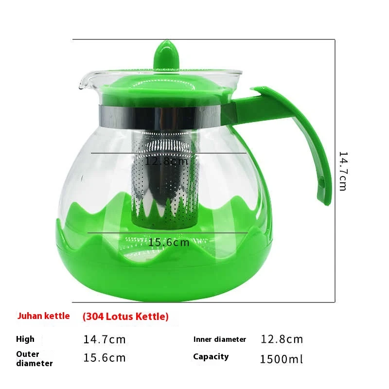 Title 5, Heat-resistant, high-temperature glass C tea br...