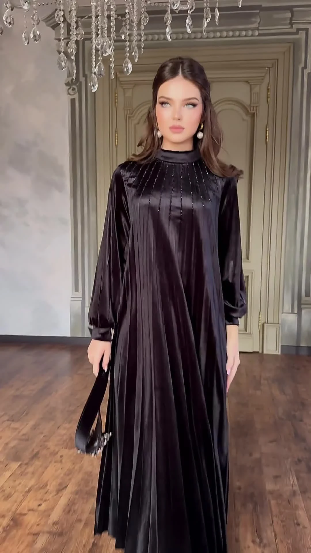 Title 6, Pleated Loose Belt Dress