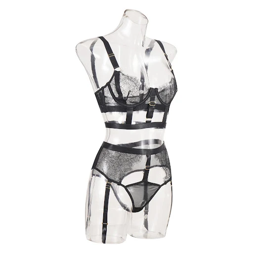 Title 8, Conjunto de lingerie minimalista feminino casua...