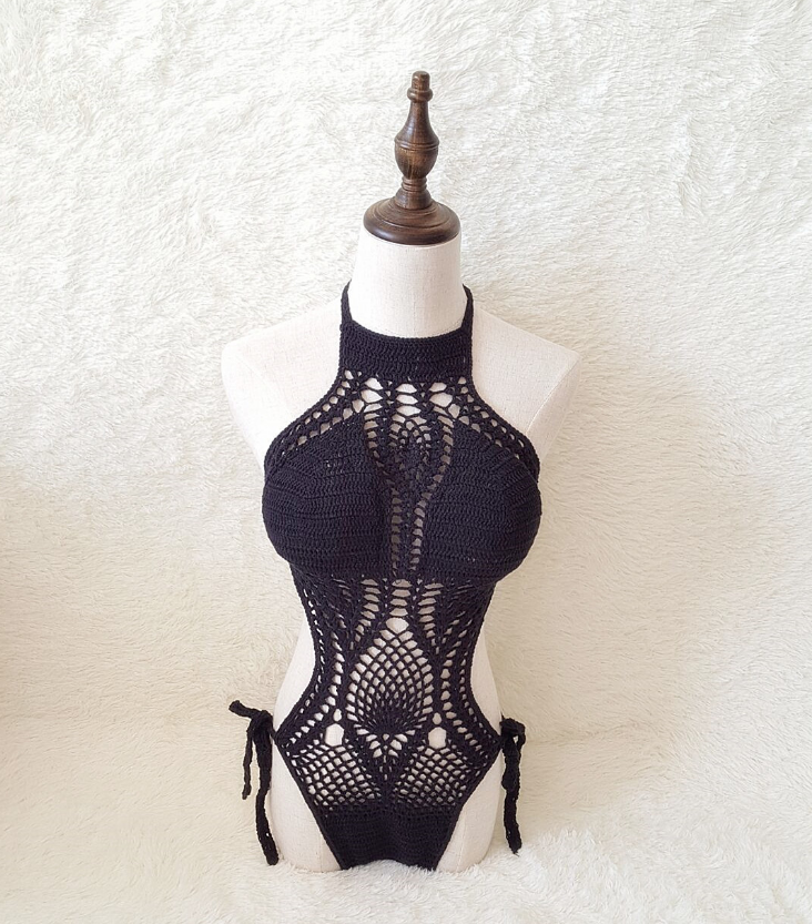 Hand-knitted one-piece swimsuit for ultimate comfort and style, perfect for beach or pool, enjoy the summer with this un — photo 6