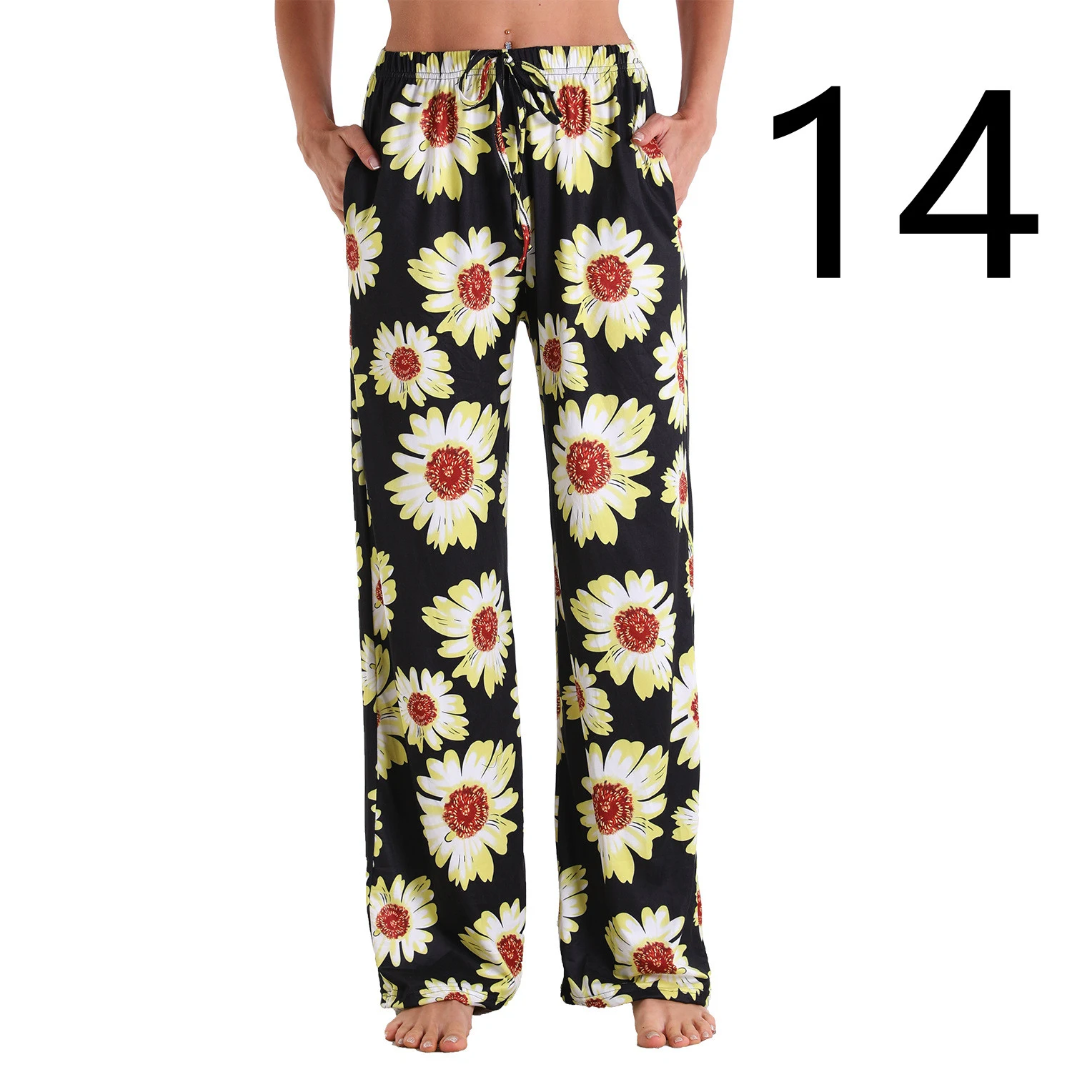 Pantaloni sportivi da donna Home Leisure Sports con elastico e tasche, comodi e adatti per il tempo libero e la casa. — foto 26