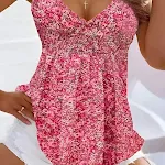 Floral V-neck Sleeveless Vest Casual Top – Stay cool and stylish in this comfortable top, perfect for everyday wear and — photo 8