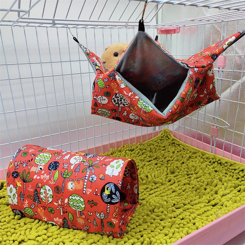 Title 5, Double Layer Pets Hammock Plush Warm Bed Hamste...