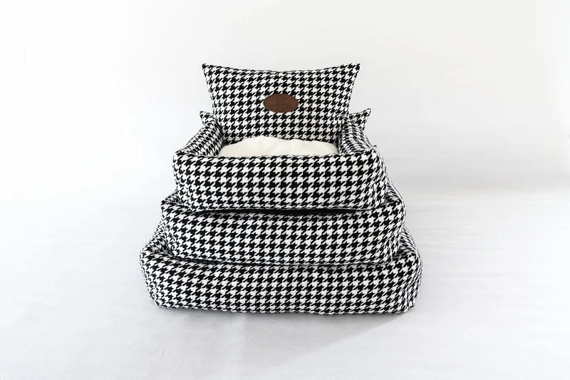 Title 9, Fabric Houndstooth Sofa with Removable and Wash...