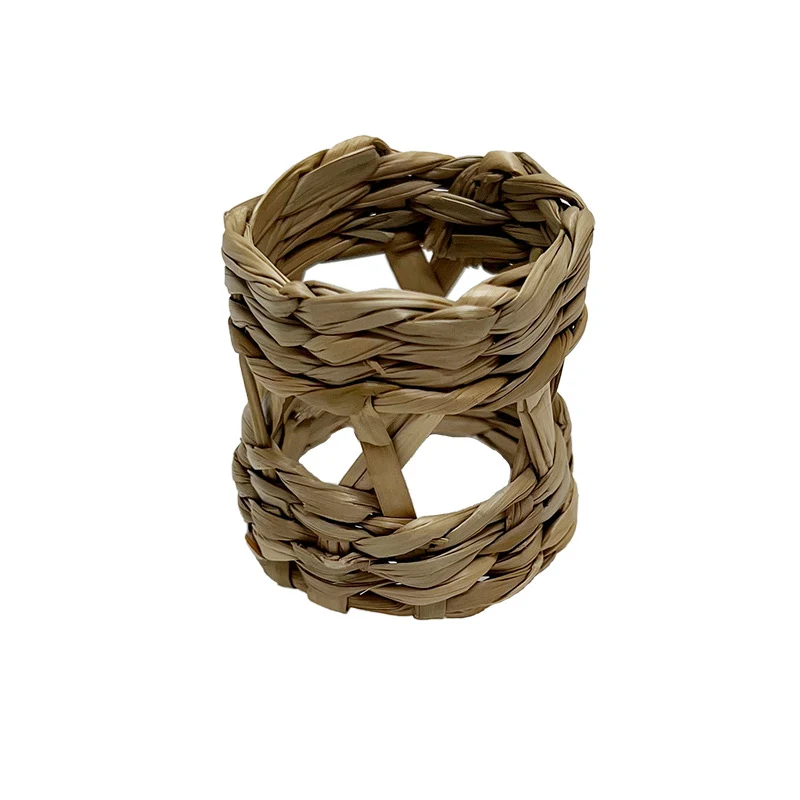 Argola para guardanapo Rhizoma Prisma tecida à mão, um toque natural e elegante para sua mesa. Decore suas refeições com este acessório único. — foto 7