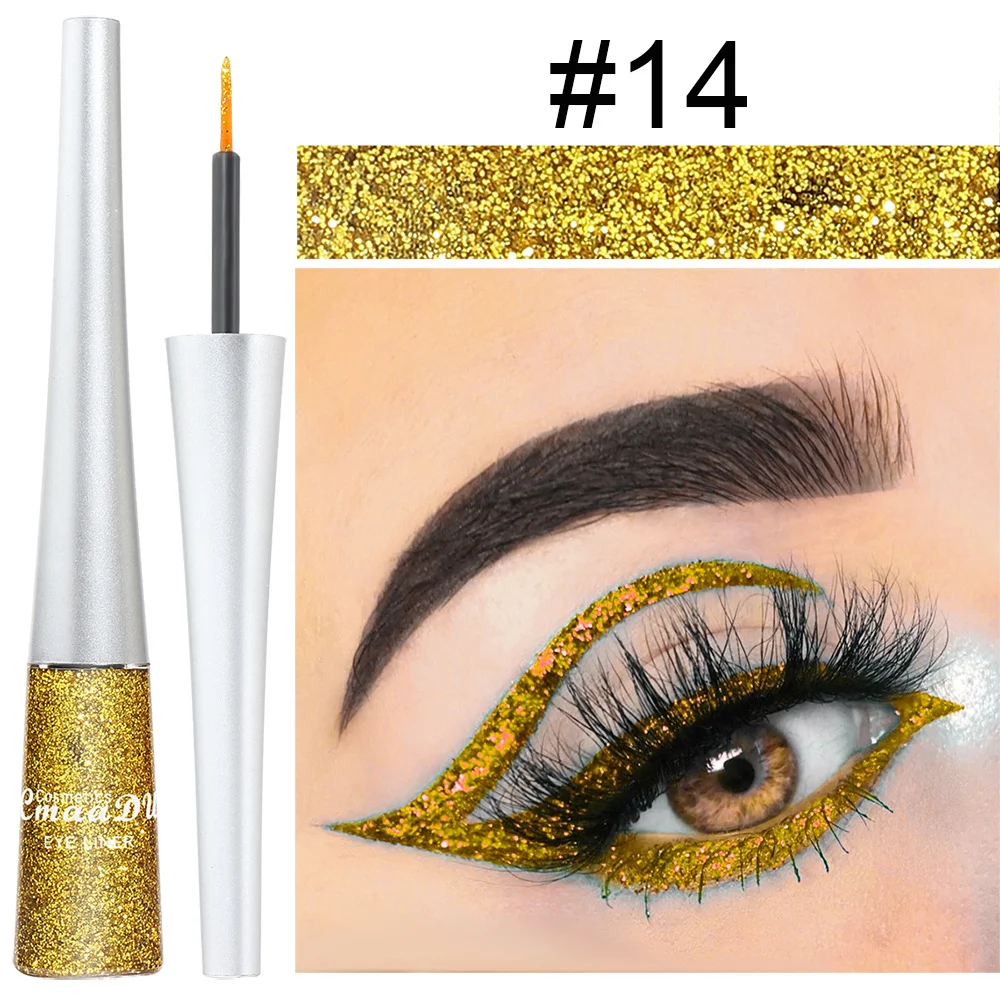 Creative Multicolor Glitter Powder Liquid Eyeliner Achieve Sparkling Eyes with Vibrant Colors and a Glittering Effect Ea — photo 8