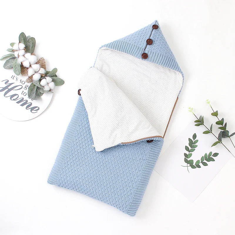 Saco de dormir espesso estilo envelope para recém-nascidos com zíper anti-chute, ideal para noites tranquilas e seguras para o bebê. — foto 7