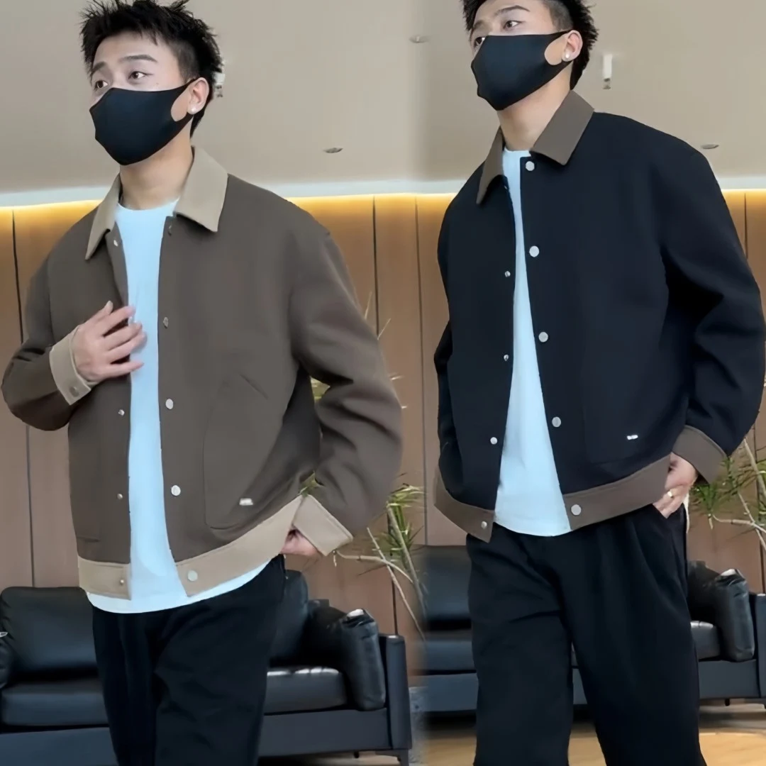 Title 6, Mens Simple Casual Jacket Loose All-Matching D...