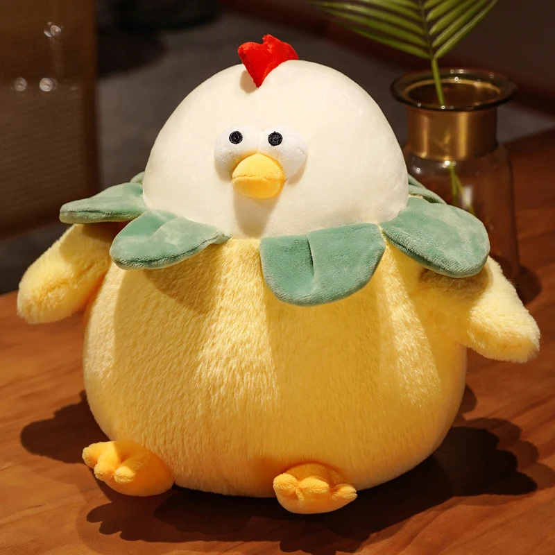 Title 4, Boneca de frango amarelo para crianças, travess...