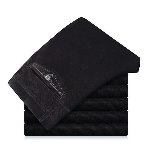 Title 3, Mens Flannelette Trousers High Waist Elastic C...
